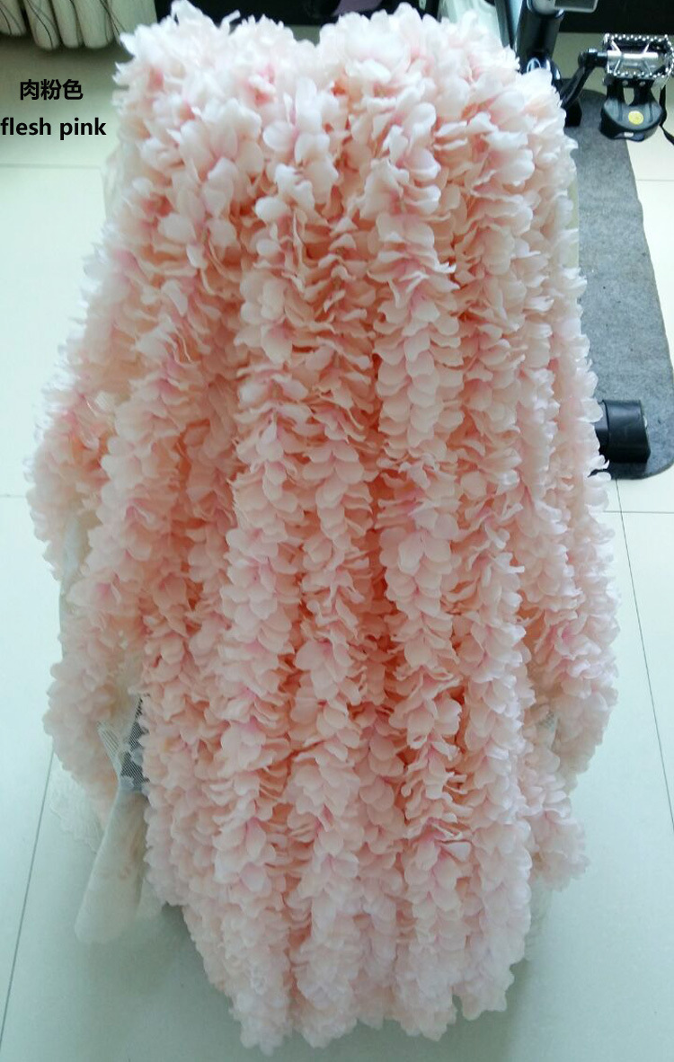 Simulation orchid flower string hydrangea flower string silk flower creative wisteria flower string hanging wedding floral props supplies