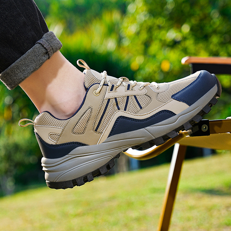 Foreign trade 4748 plus size men's shoes hiking hiking shoes men's non-slip breathable outdoor sneaker shock absorption low cross-country shoes