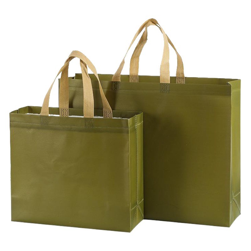 Spot advertising coated non-woven bag waterproof eco-friendly clothing shoes tote bag blank shopping bag printed logo