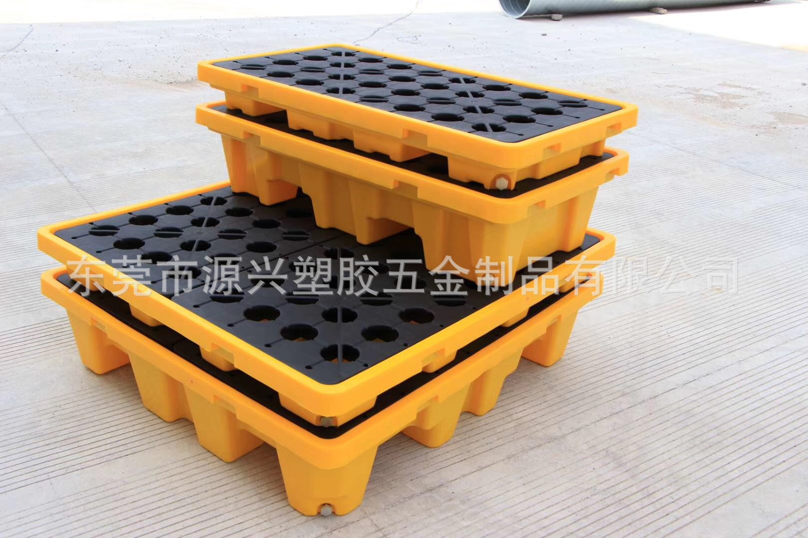 Large heavy-duty leak-proof platform leak-proof cardboard pallet laboratory/chemical plant warehouse storage oil drum tray