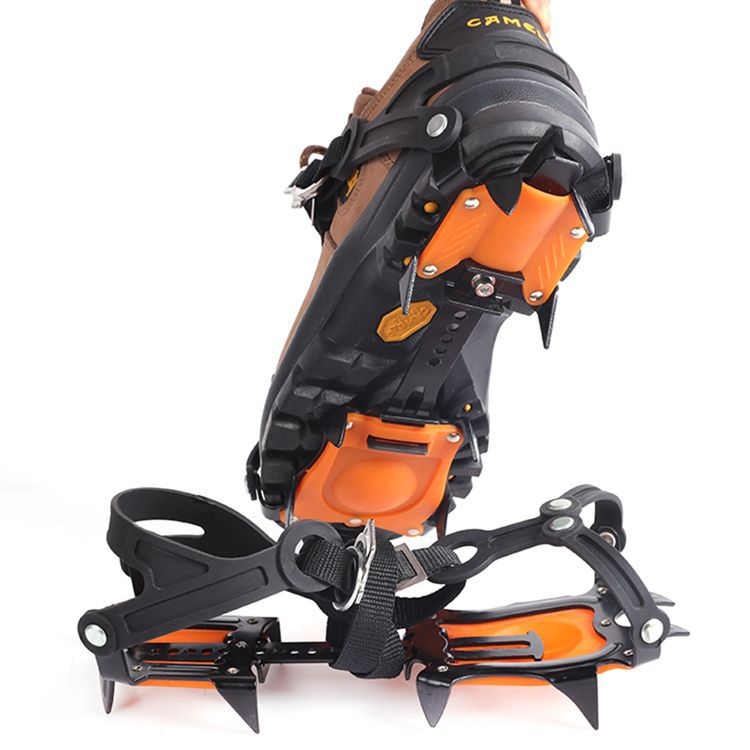 Picture of Source Factory Ten-Tooth Professional Ice and Snow Non-Slip Shoe Covers Outdoor Mountaineering and Ice Climbing 10-Tooth Crampon Spike Shoes