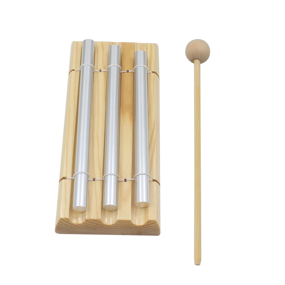 Orff percussion instrument three-tone wind chime beech aluminum tube three-tone wind chime percussion wind instrument accompaniment wholesale