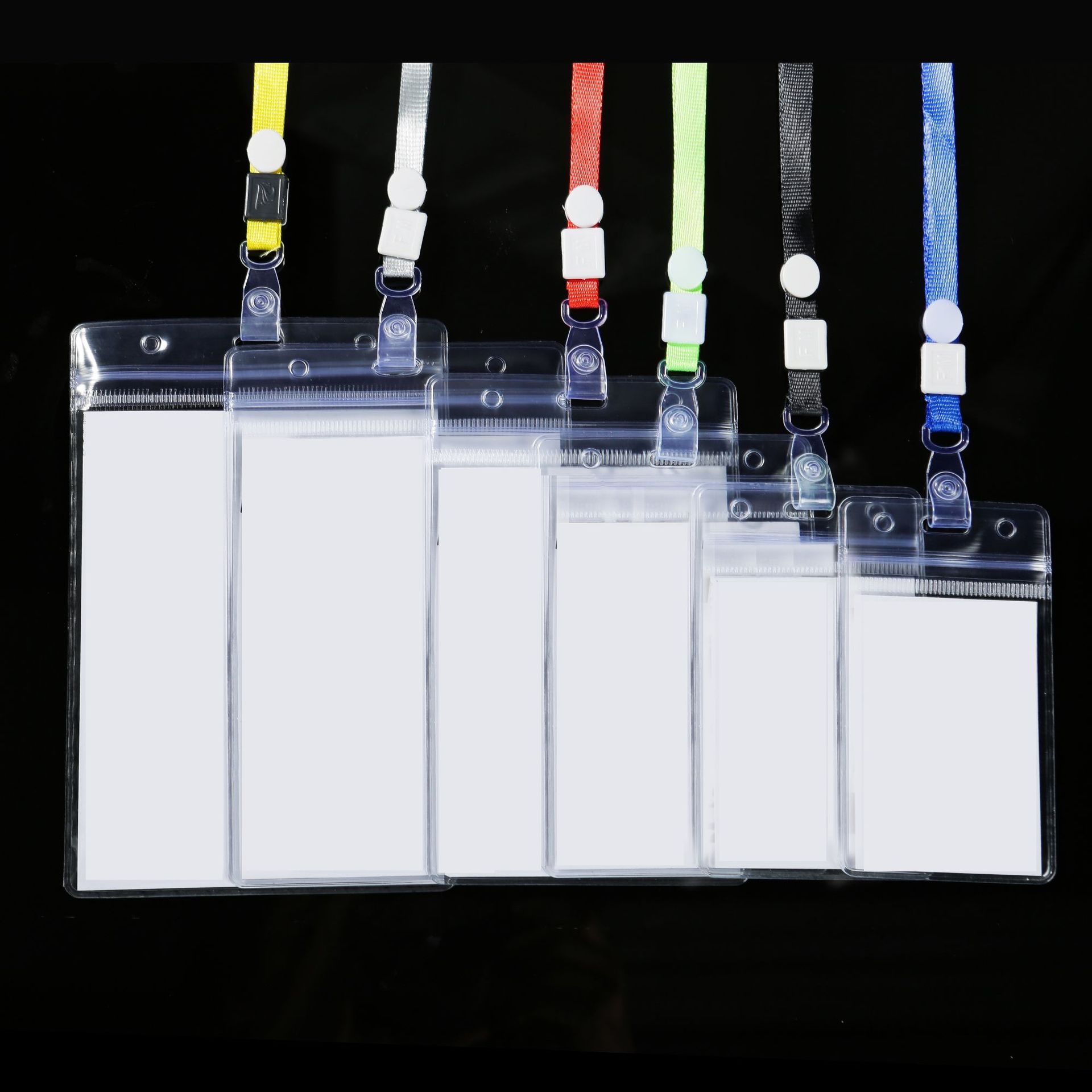 Picture of Pvc soft transparent waterproof case work card badge student card card card card holder lanyard spot wholesale