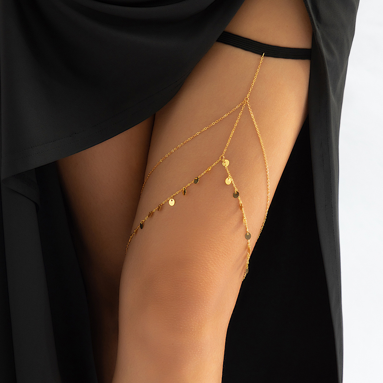Double-layer tassel leg chain summer new fashion sexy accessories European and American hot girl all-match popular body chain leg ornaments