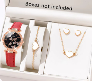 Picture of New TikTok Popular Women's Watch Fashion Personality Simple Watch Butterfly Digital Belt Watch Set