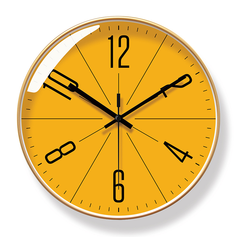Picture of Yipula 6966 Simple Scandinavian Wall Clock Living Room Clock Fashion Creative Clock Silent Sweep Second Quartz Clock