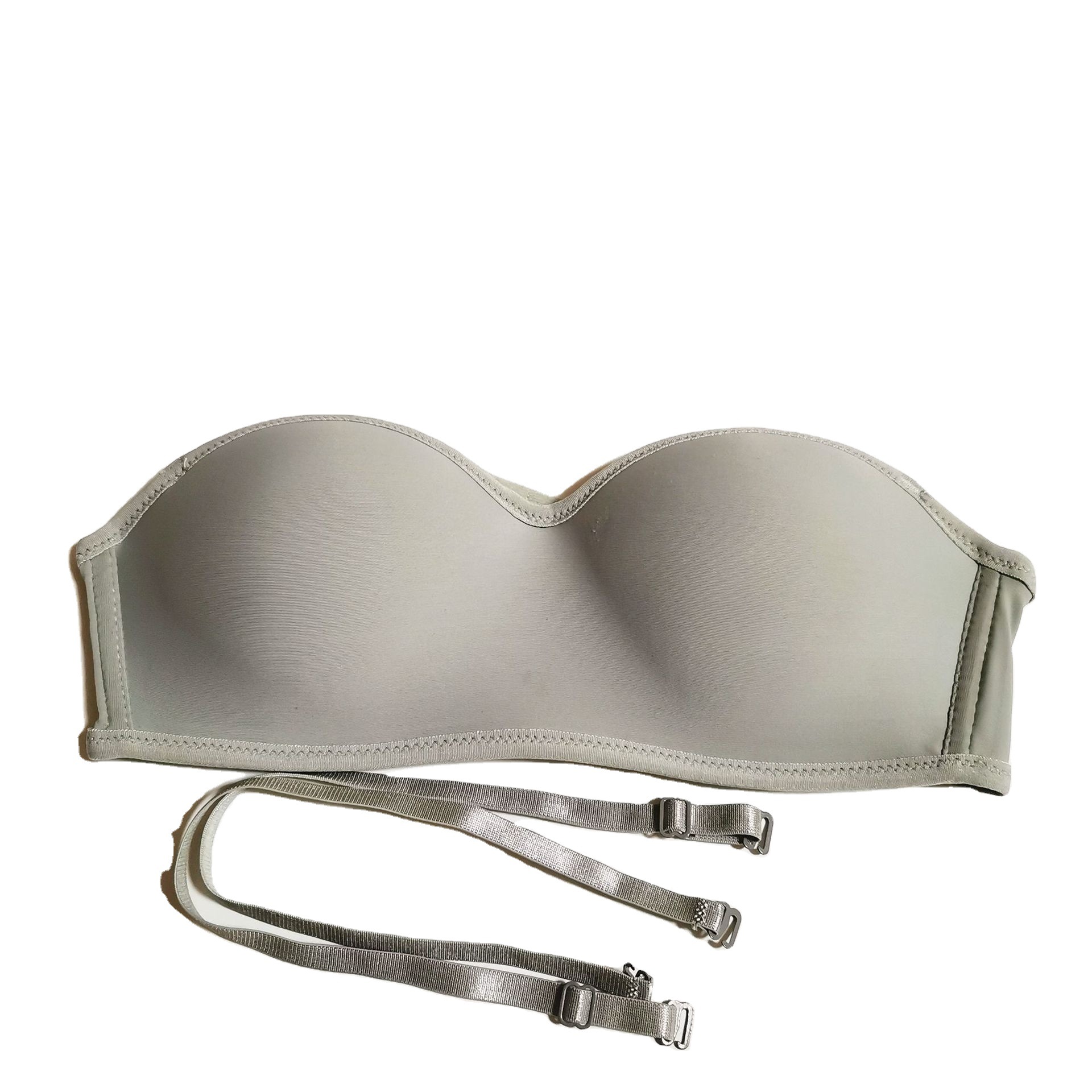 Picture of Japanese and Korean Style Sexy Simple Girls Underwear 3D Invisible Underwear Rimless Strapless Strapless Push-up Bra