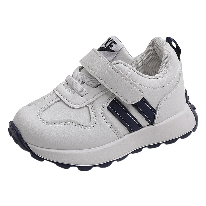 2025 Spring Children's Shoes Kids' Sports Shoes Boys' Baby Shoes White Shoes Girls' Running Shoes Lightweight and Comfortable