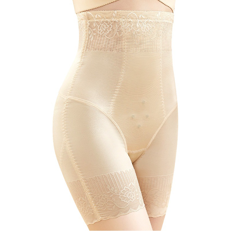 Spring and Summer New High Waist Ice Silk Belly Pants Body-shaping Waist Hip-lifting Body-shaping Panties for Women Breathable Briefs for Women