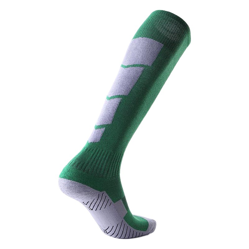 Professional Football Socks, Over-The-Knee Sports Socks for Men, Multi-Color High Socks, Women's Long Thickened Towel Bottom Competition Socks
