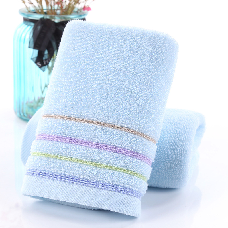Picture of Towel factory wholesale household thickened cotton face towel checkered cotton towel gift embroidered logo