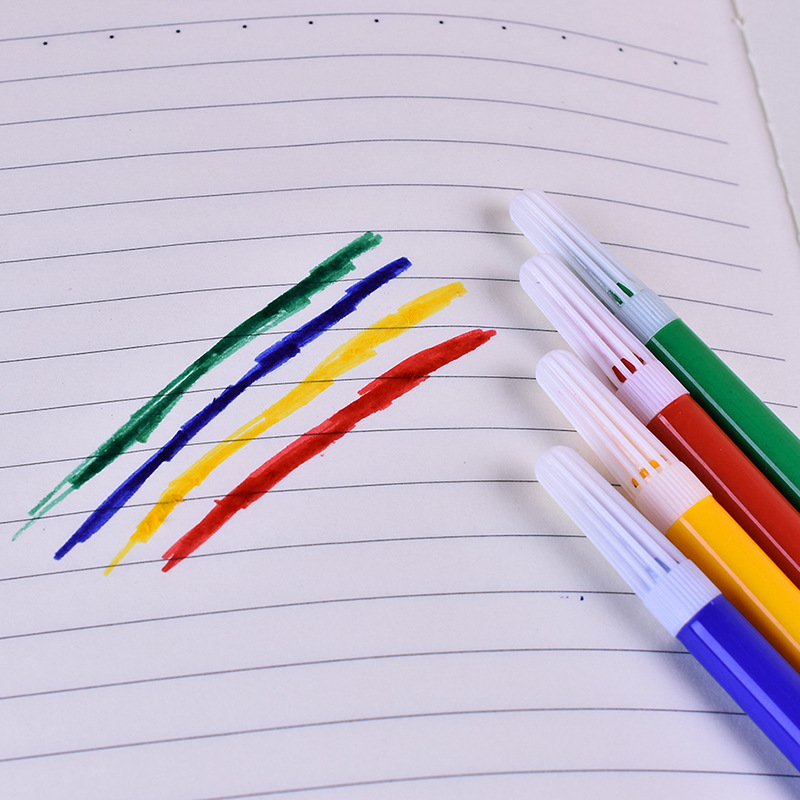 Picture of 101-4 color watercolor pen 6 color mini watercolor pen children diy brush pen accessories painting set stationery wholesale