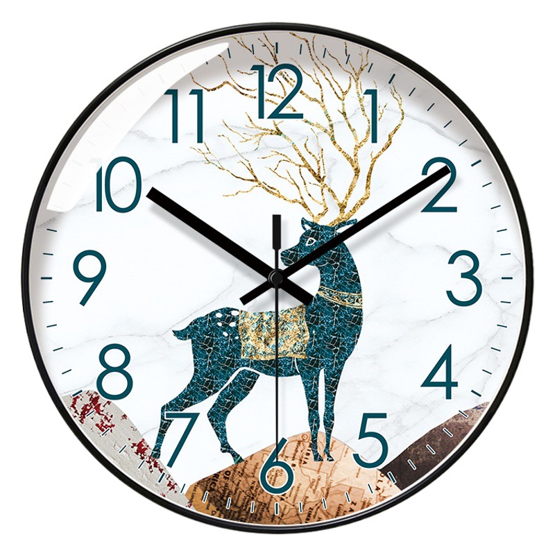 Ipla 6023 Wall Clock Living Room Clock Simple Nordic Fashion Home Clock Wall Watch Silent Seconds Sweeping Quartz Clock