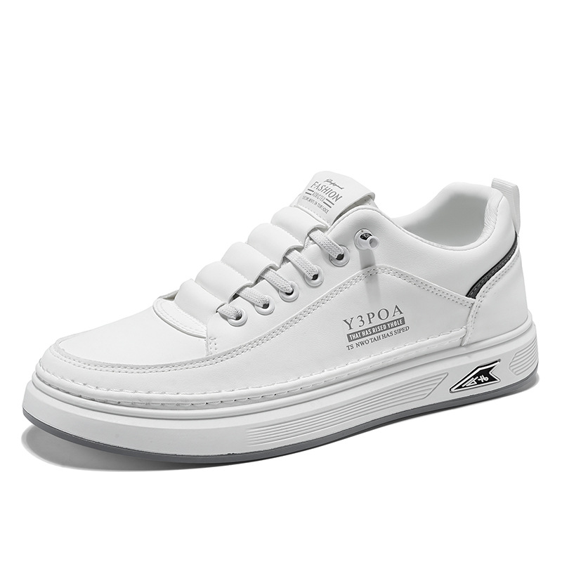 Picture of 2025 Spring Men's Shoes New Breathable White Shoes Men's Trendy All-match Thick-soled sneaker Casual Board Shoes Trendy Shoes