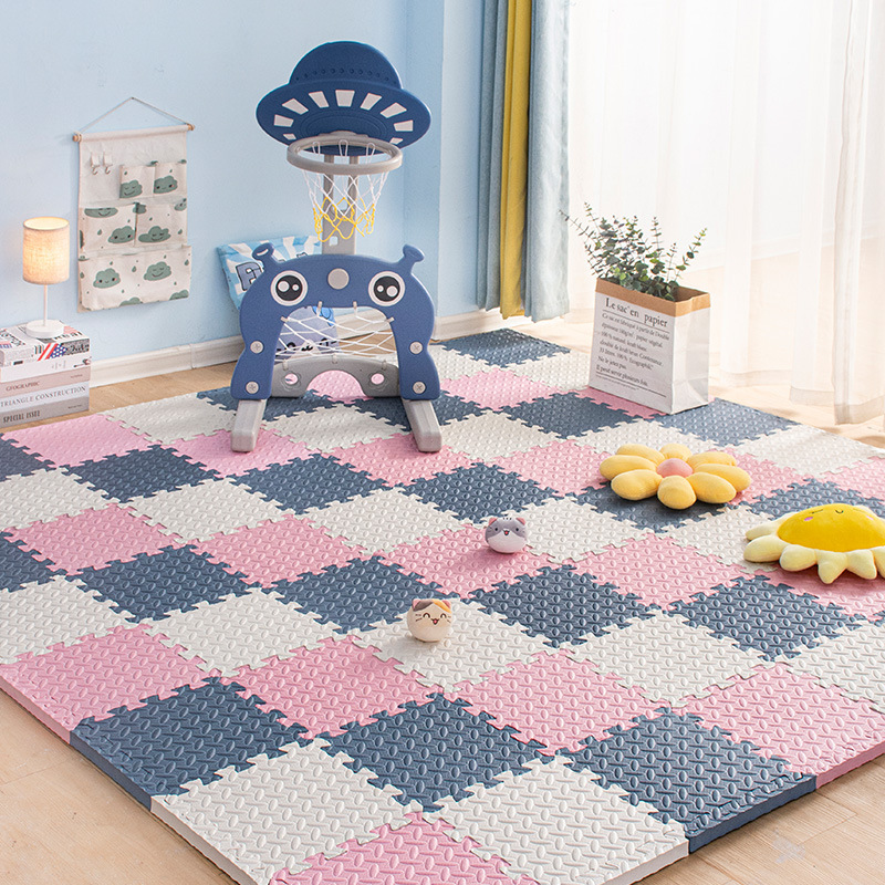 Picture of Spliced Floor Mat Baby Crawling Mat Kidsren's Crawling Foam Mat Anti-Fall Floor Bedroom Thickeneded Mat Home