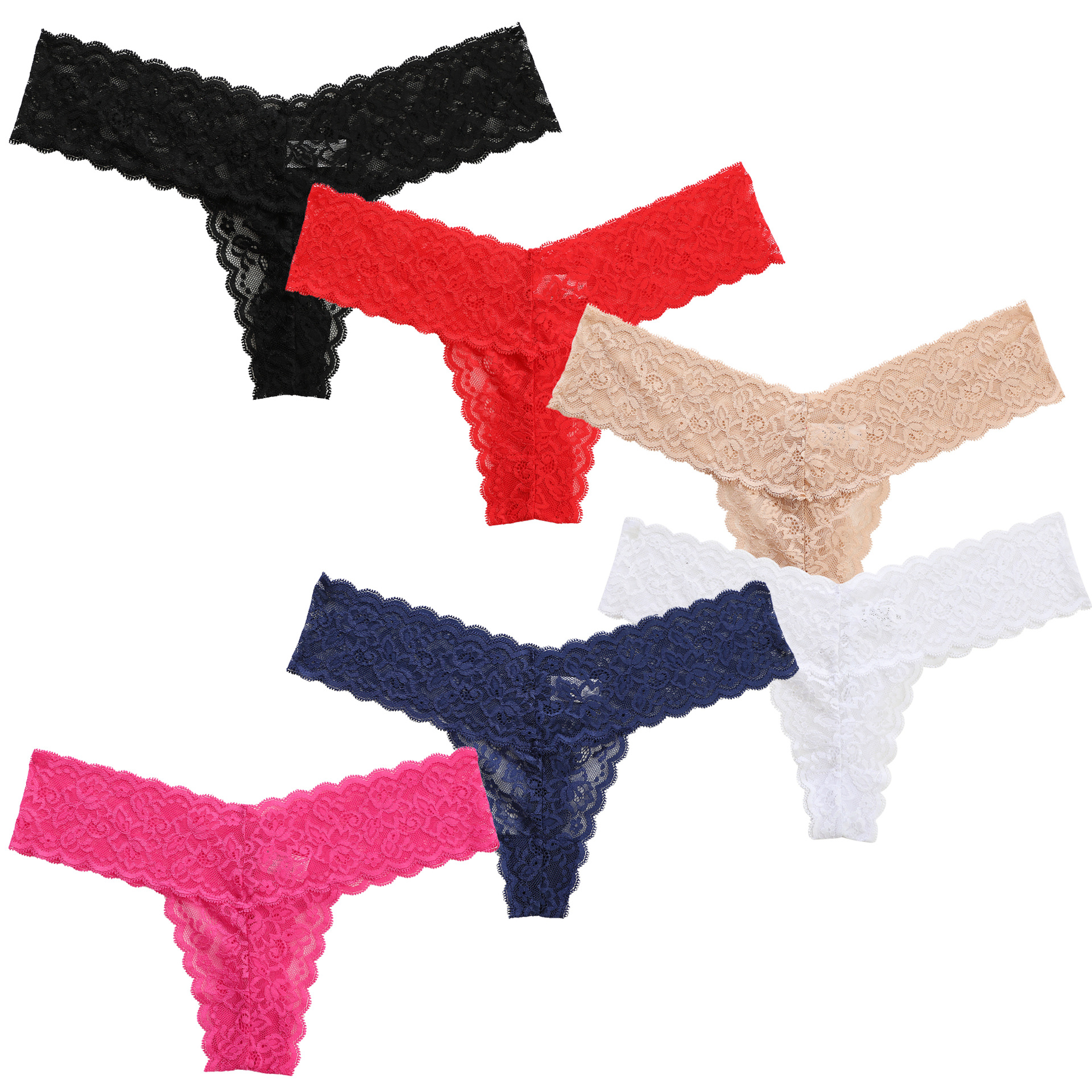 Picture of New Sexy Lace Underwear Women's Comfortable Extra Large Size Cotton Crotch Underwear Women's 220 Thongs