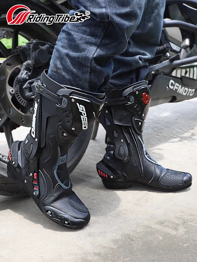 PRO-BIKER Motorcycle Boots Racing Men's Summer Breathable Anti-fall Cross-country Rally Anti-collision Shoes B1008