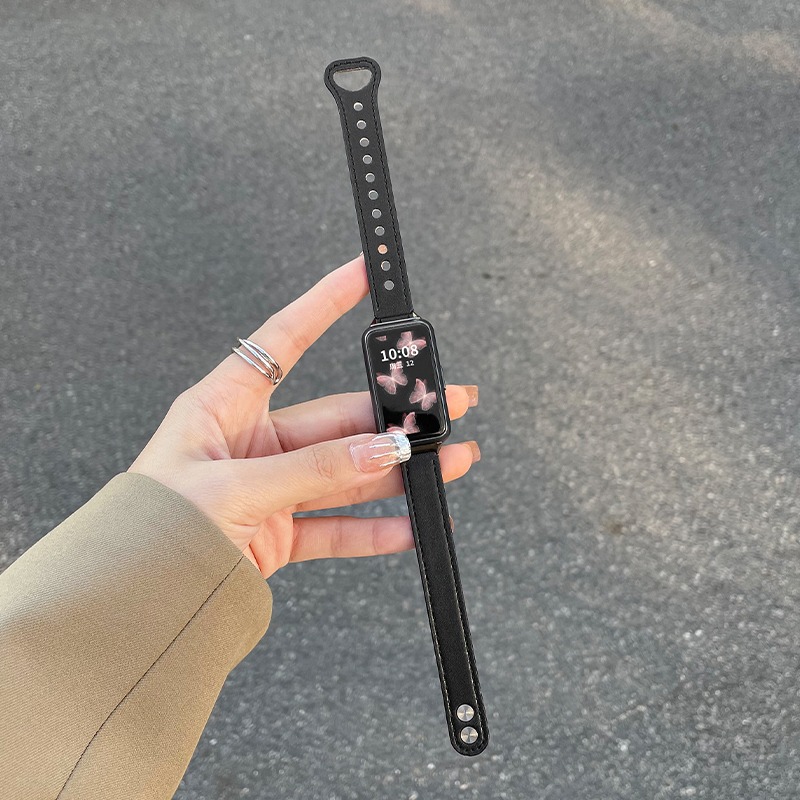 Picture of For Huawei Bracelet 9/8/7NFC Edition Strap Huawei band6pro Bracelet Leather Glory Bracelet 7 Men and Women