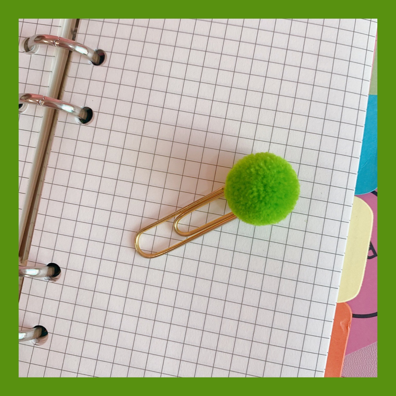 Picture of Japanese cute creative metal paper clip bookmark color candy wool ball pin student office supplies stationery