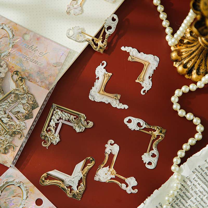 Picture of Mu dye material bag luxury prediction series retro frame hand account DIY material decoration backing 20 4