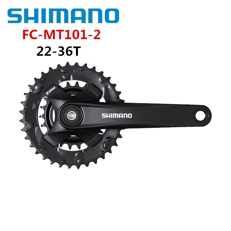 SHIMANO MT101 tooth disc 9 speed 27 speed square hole crank mountain bike variable speed sprocket 40T/44T large tooth disc