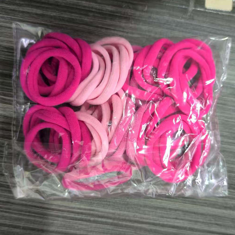 Picture of Single Wholesale Black Headband Hair Tie for Women Korean Style High Elasticity Does Not Hurt Hair Rubber Band High Ponytail Baby Hair Accessories