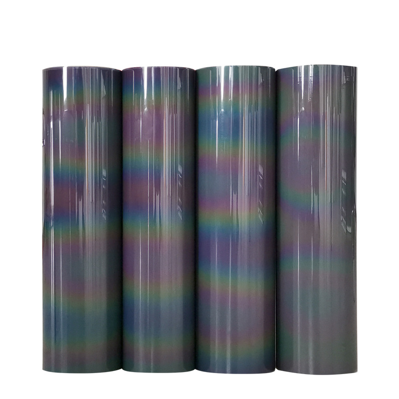 Picture of PU colorful reflective lettering film segment color reflective colorful fantasy lettering film transfer film thermal transfer film lettering film