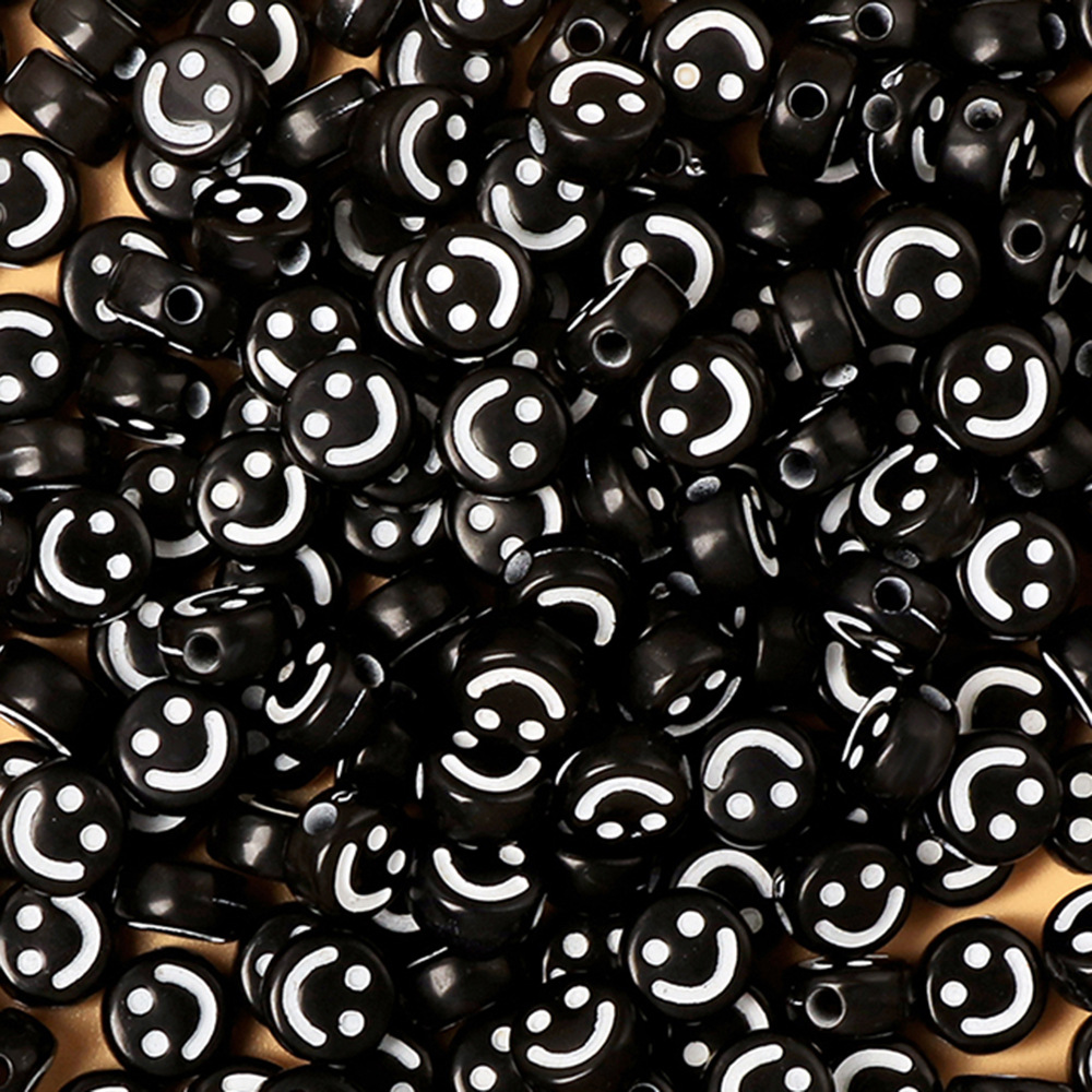 Picture of Accessories Acrylic 4*7 Smiley Beaded Beaded Handmade diy Material Bracelet Necklace Bracelet