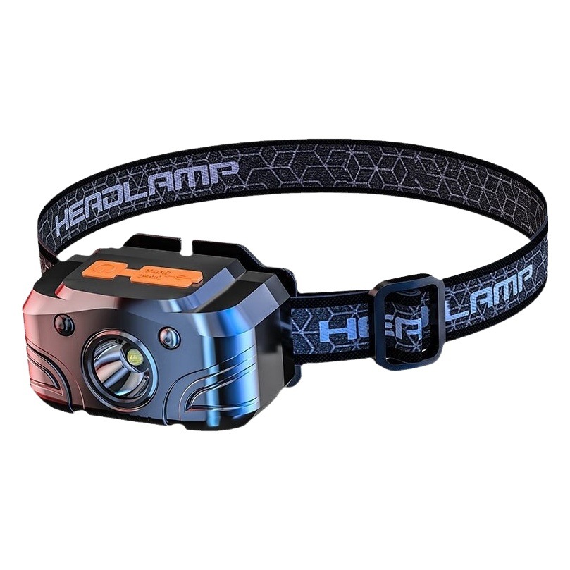 Induction headlight strong light super bright night fishing special charging super long endurance head-mounted remote lighting flashlight