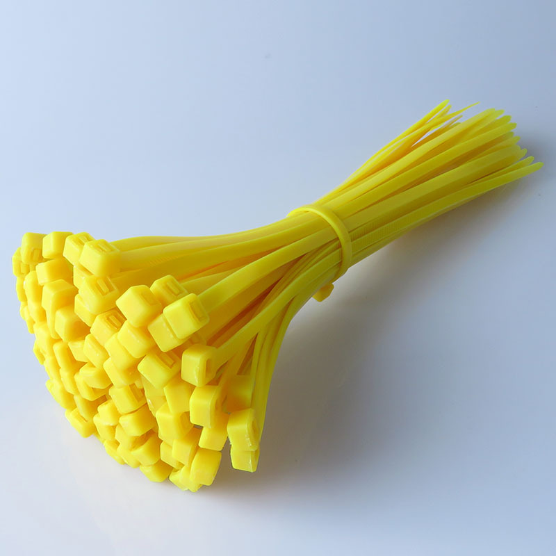 Picture of Factory Wholesale Self-Locking Nylon Cable Ties 4*200 Cable Ties 100 Pieces Per Pack Black and White Red Yellow Blue Green Orange Purple Pink
