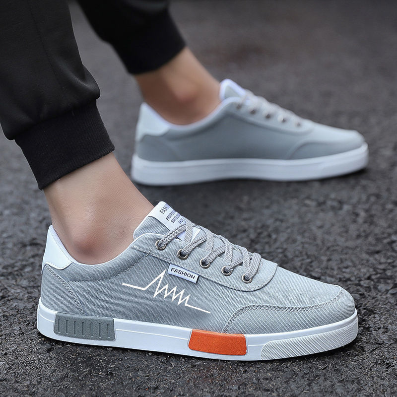 Summer Men's Shoes Canvas Shoes All-match Men's Casual Shoes Korean Fashionable Shoes Men's Sports Sneakers Low-top Weidong