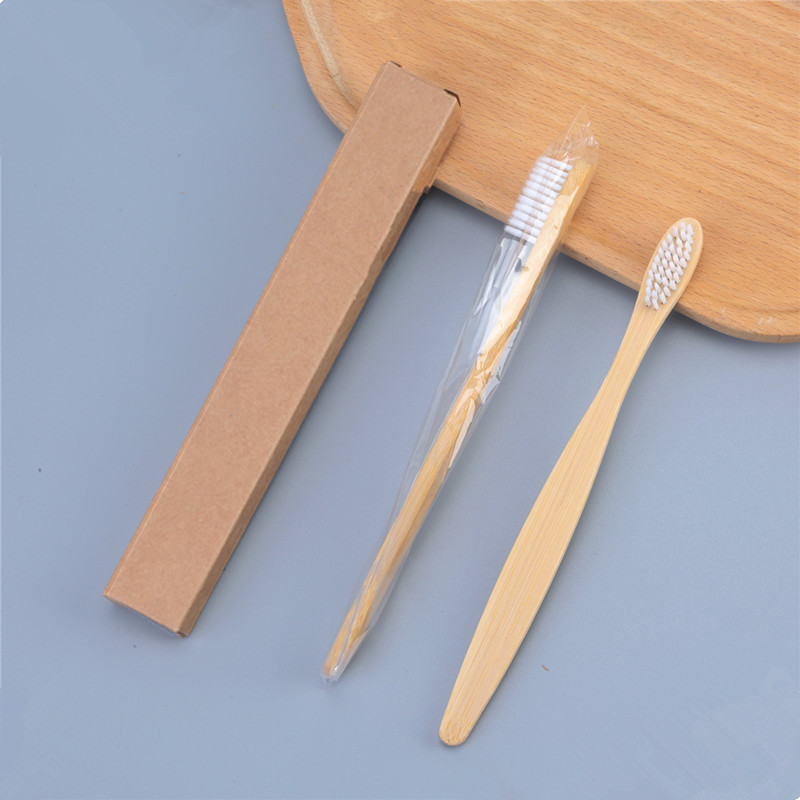 Picture of Cross-border Travel Homestay Hotel Non-disposable Toothbrush Bamboo Charcoal Bamboo Fiber Soft Hair Adult Bamboo Toothbrush Customization