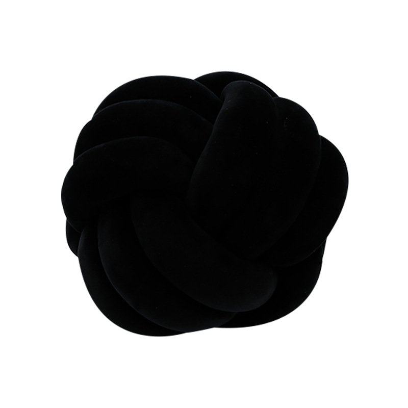 Picture of Ins Popular Three-Strand Rope Knotted Round Ball Home Fabric Creative Hand-Woven Decorative Pillow Cushion Lumbar Cushion