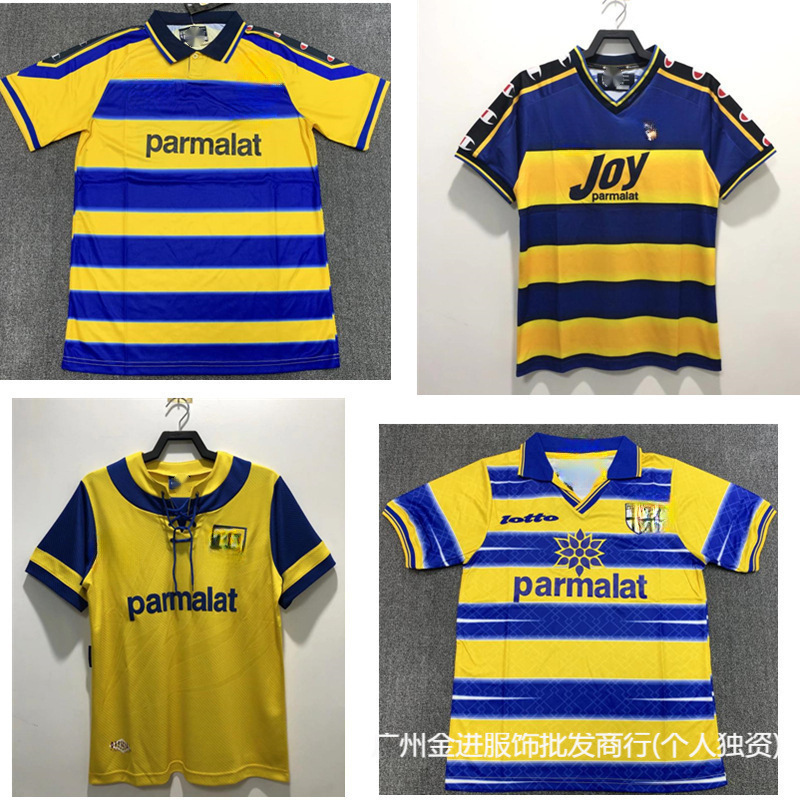 Retro Commemorative 98-99 99-00 93-95 95-97S Season Home and Away Parma Football Suit