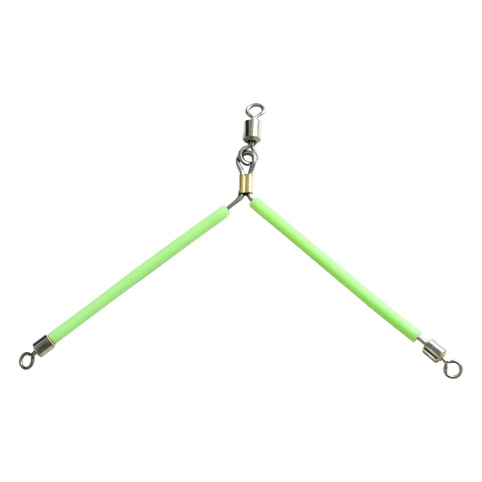 Luminous stainless steel sea fisherman type balance sub-line bifurcation hook string hook line group fishing wire