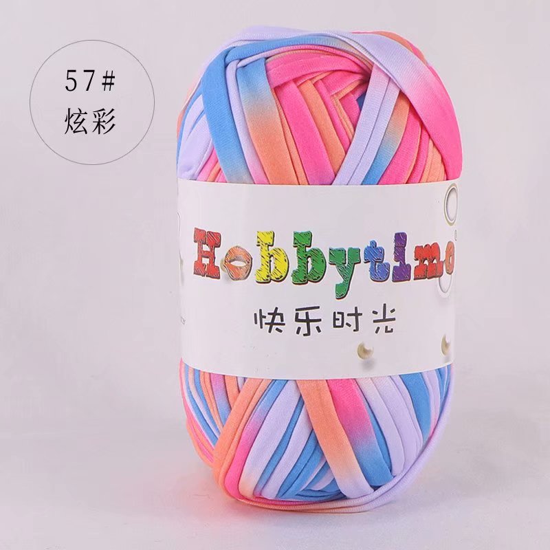 Picture of Happy Time High Elasticity Cloth Line 100g Color Material Bag Home Carpet Floor Mat Hook Shoe Hand-Knitted Thread