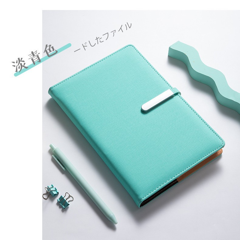 Picture of A5 business notebook B5 metal buckle PU notebook can add logo office notebook Workbook