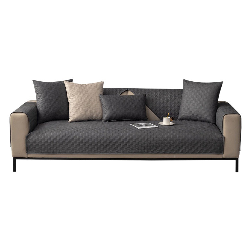 Sofa Cushion Four Seasons Universal Technology Cloth Modern High-end Light Luxury Style Waterproof Non-stick Fur Seat Cushion Cover