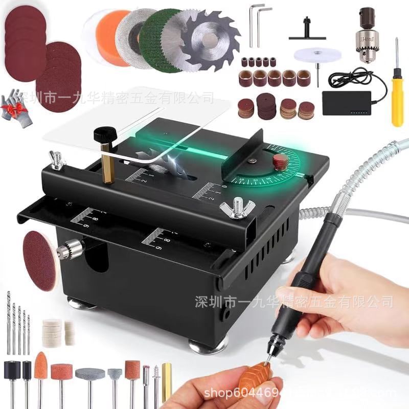 Mini Table Saw Model Woodworking Desktop DIY Plastic Cutting Machine Small Mini Table Saw Small Other Table Saw