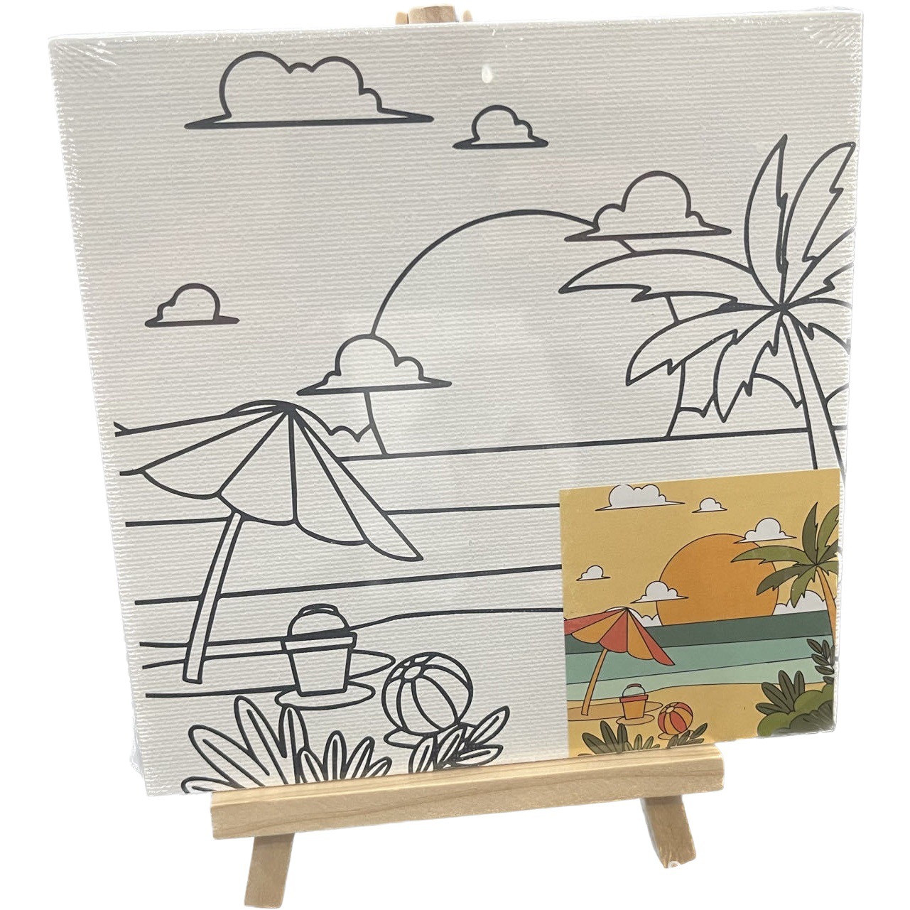 Digital Oil Painting DIY 15*15 Printing Oil Painting Board Children's Cartoon Hand-painted Handmade Decorative Painting Factory Outlet