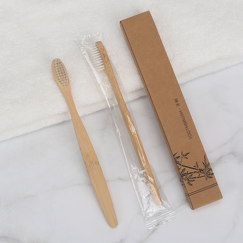 Picture of Cross-border Travel Homestay Hotel Non-disposable Toothbrush Bamboo Charcoal Bamboo Fiber Soft Hair Adult Bamboo Toothbrush Customization