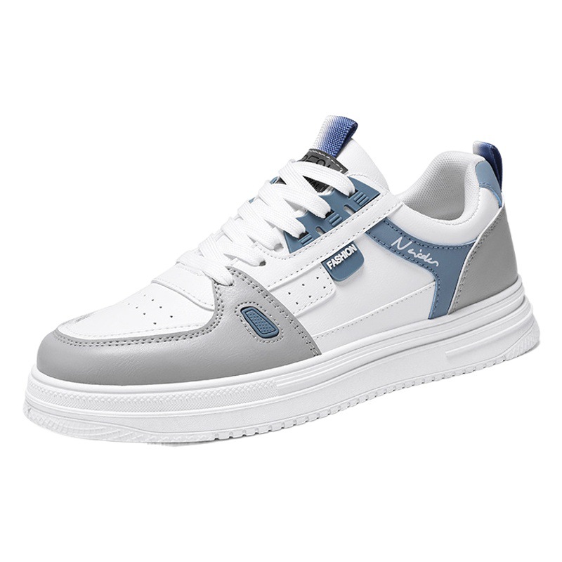 Spring Men's Shoes New breathable shoes men's fashionable all-match thick-soled white shoes sports casual shoes board shoes fashion shoes