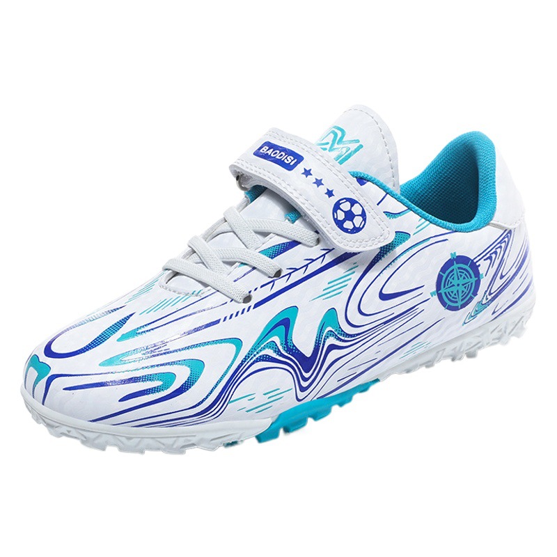 Cross-border children's outdoor primary and secondary school students broken nails spikes training football shoes teenagers campus Velcro sports shoes