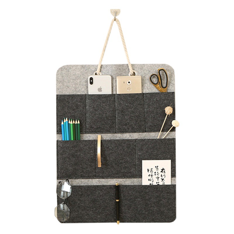 Felt storage bag multi-functional felt storage bag wall storage bag behind the door storage bag multi-layer felt storage bag