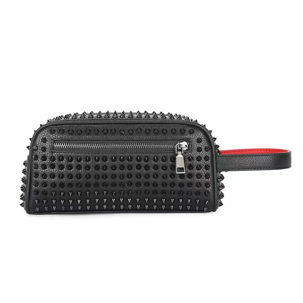 Picture of New style foreign trade punk style rivet bag European and American style fashion color matching hand bag large capacity storage dinner bag