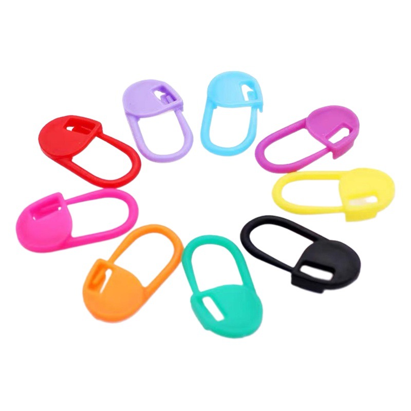 Picture of Knitted Plastic Small Buckle Knitted Handmade diy Mark Buckle Wool Sweater Knitting Tool Positioning Buckle