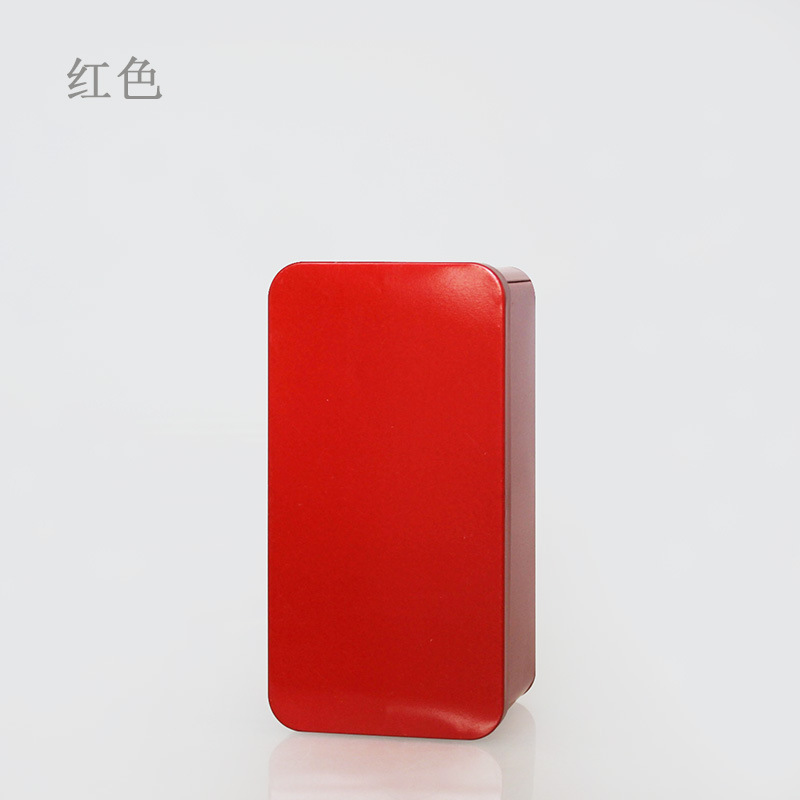Picture of Iron Box Rectangular Cookie Biscuit Silver Tinplate Food Packaging Empty Box Iron Can Frosted Metal Gift Box