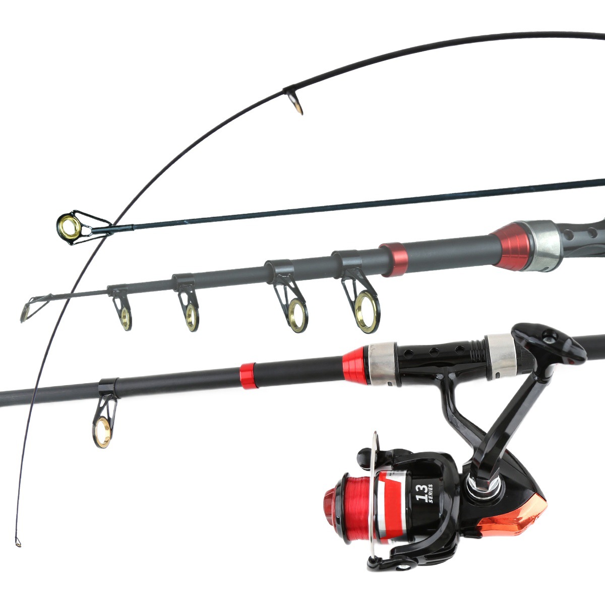 1.8 m sea Rod suit fishing gear suit Luya Rod spinning wheel suit fishing rod fishing wheel combination cross-border new