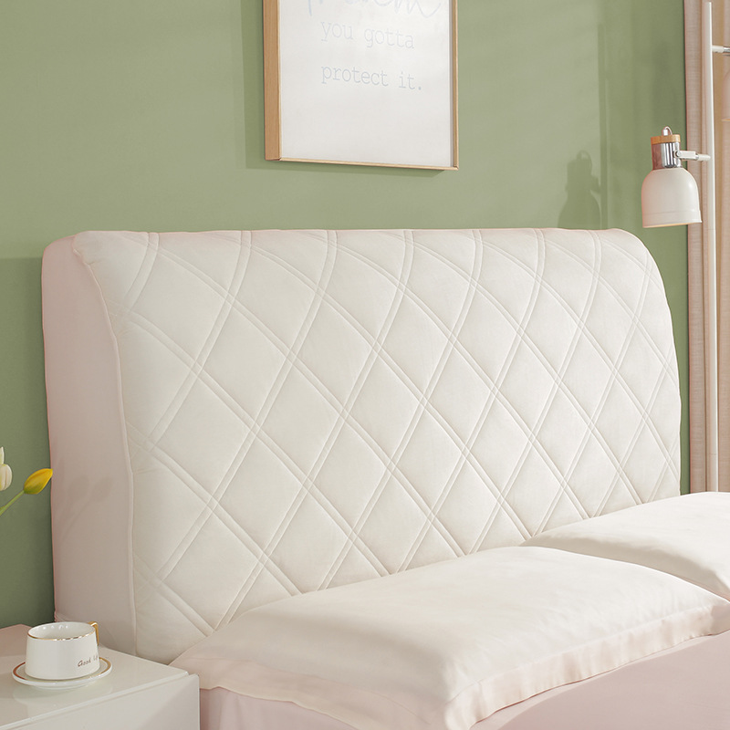 Picture of Quilted and Thickeneded High-End Bedside Cover with Wooden Bed Backrest, Soft Bag, All-Inclusive, Universal Four-Season Dust Cover
