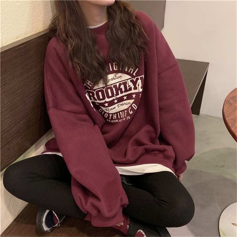 Picture of Women's Clothing 2024 New Autumn Korean Style Letter Round Neck Loose Women's Sweaters Women's Foreign Trade Cross-Border Tops Wholesale
